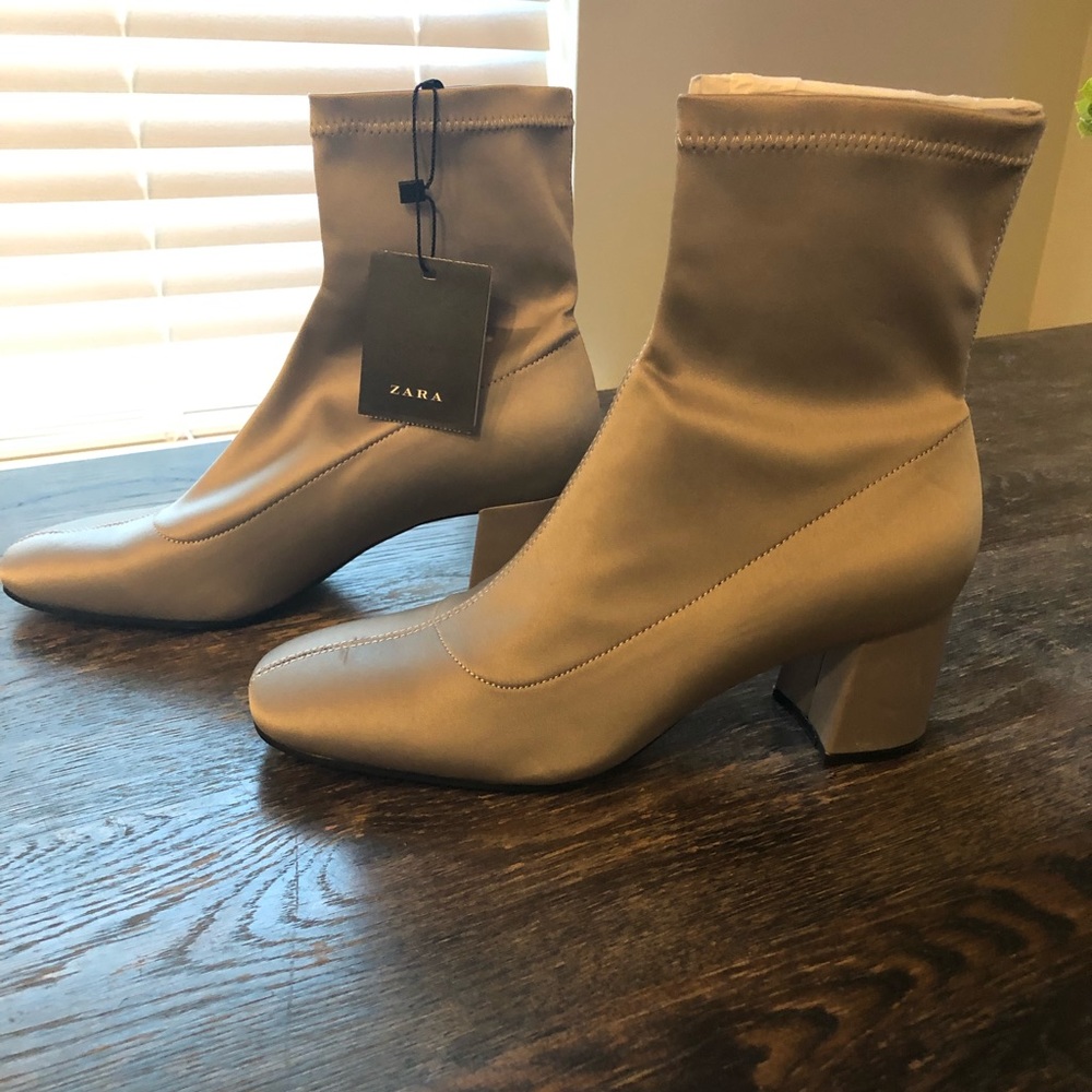 Zara Silver Boots
